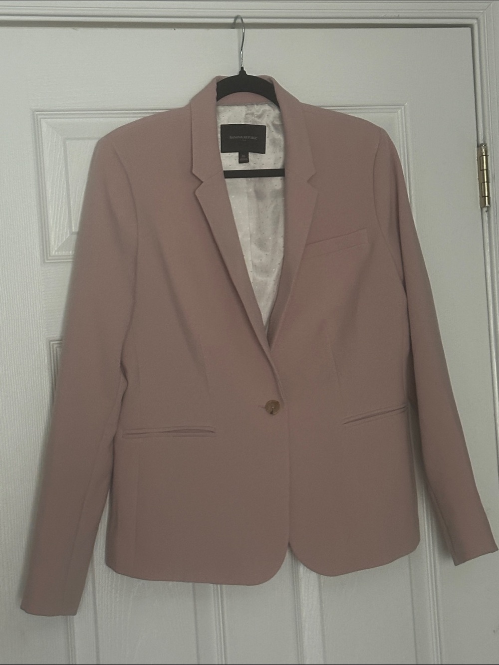 Banana Republic Dusty Rose Single-Button Blazer